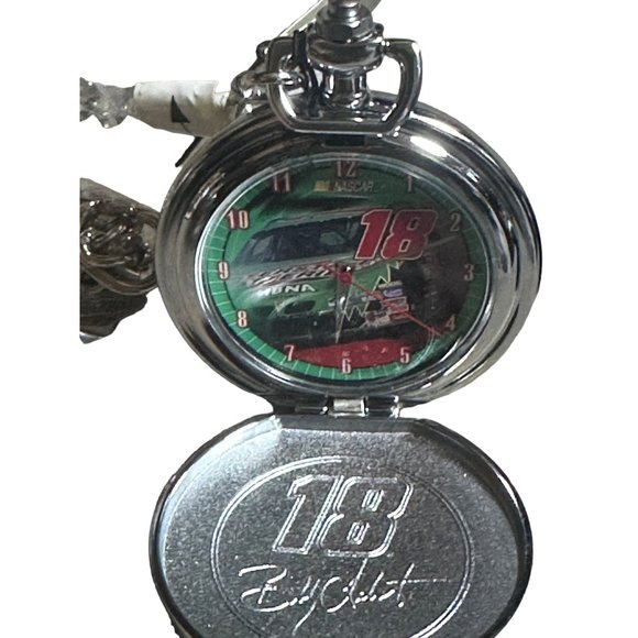 #18 Bobby LaBonte Franklin Mint Pocket Watch with Belt Case. Needs a Battery - Picture 6 of 8